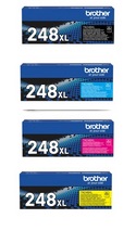 Brother TN248 XL - Kit 4 toners - BK : 3.000 pages  / Couleurs 2.300 pages